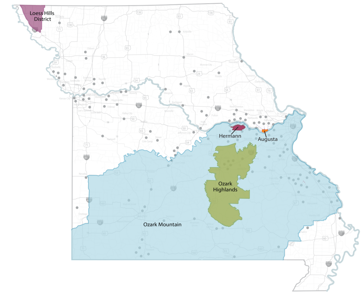 American Viticultural Areas Mo Wine